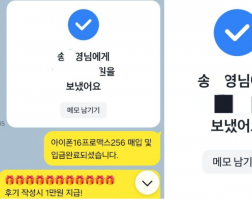 6.14 송*영 고객님  아이폰16프로맥스256GB 매입완료